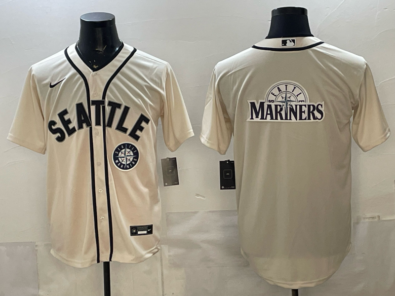 Men 2026 Seattle Mariners blank cream Nike MLB Jersey 098715